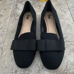 Fioni Loafers Flats Bows Bow Black 9 Shoes
